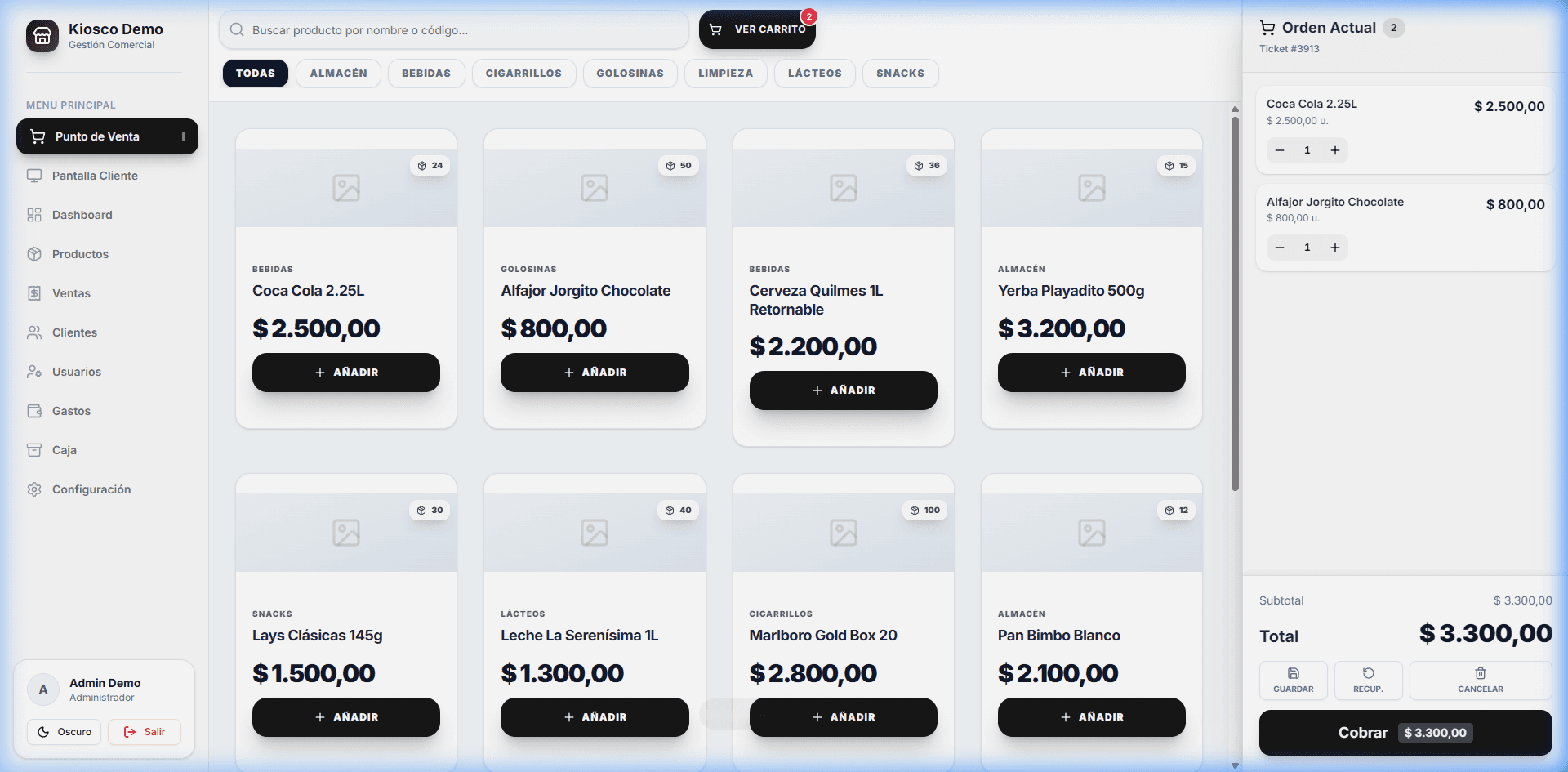 oPOS — Punto de Venta